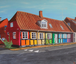 Painting: Rainbow House